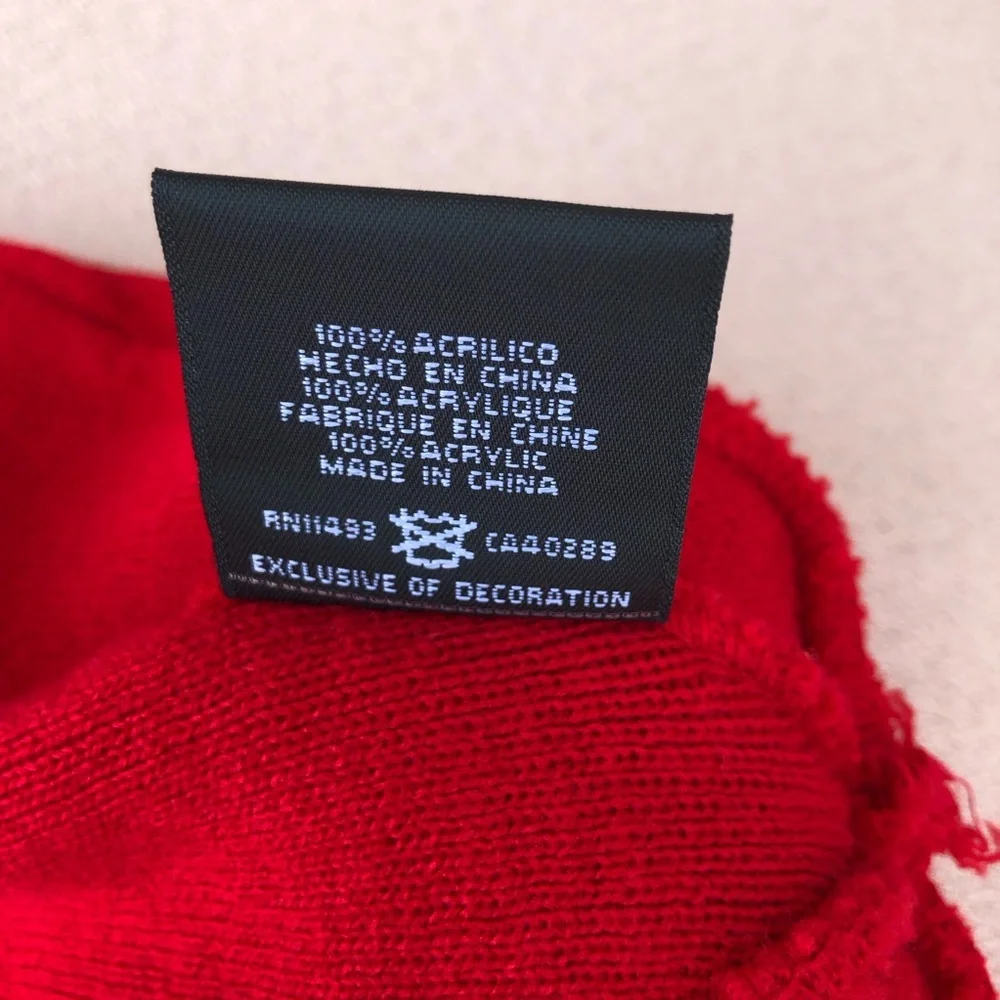 New Era Madison Alabama Rocket City Trash‎ Pandas Knit Red Pom Pom Beanie Hat